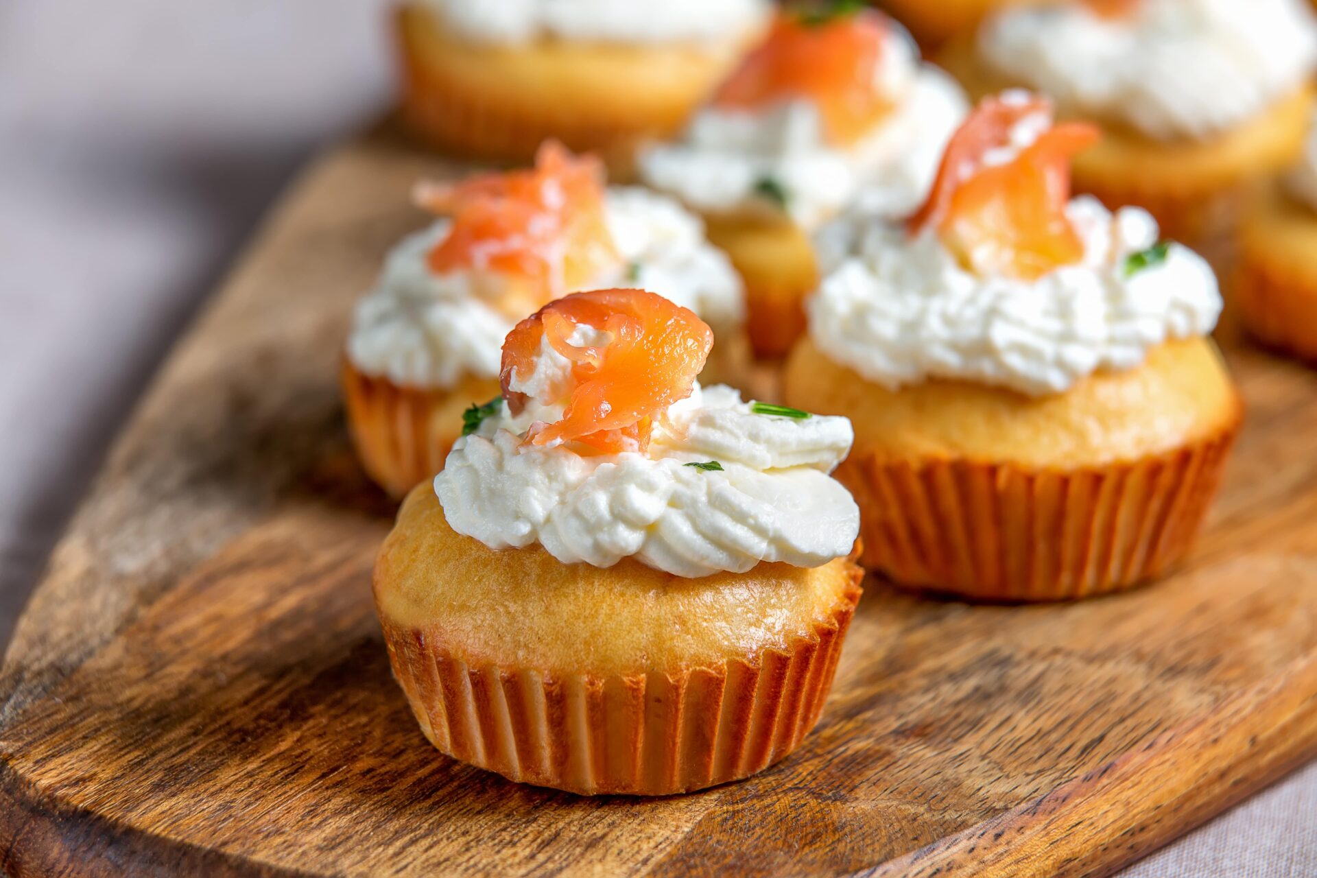 Recette des cakes au saumon et à la ciboulette So Healthy