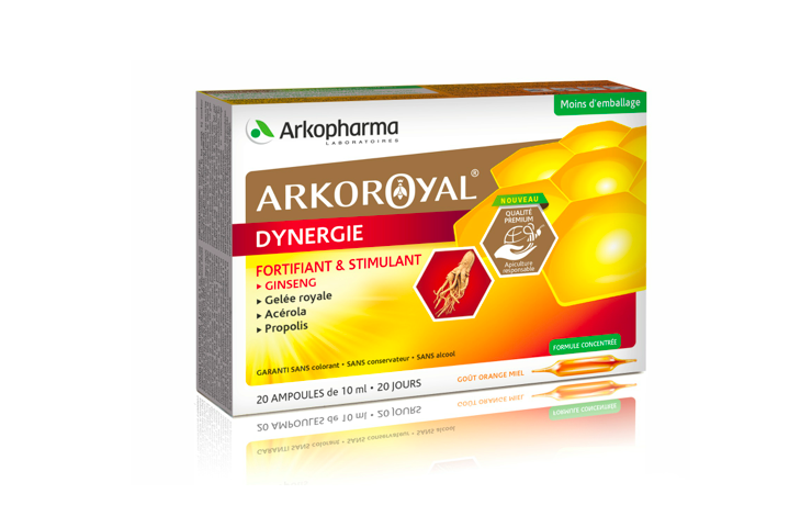 Les ampoules Arkoroyal Dynergie d’Arkopharma pour stimuler les défenses