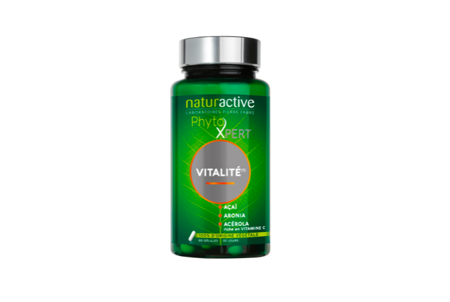 Véritable coup de fouet, le complément alimentaire : PhytoXpert Vitalité de Naturactive