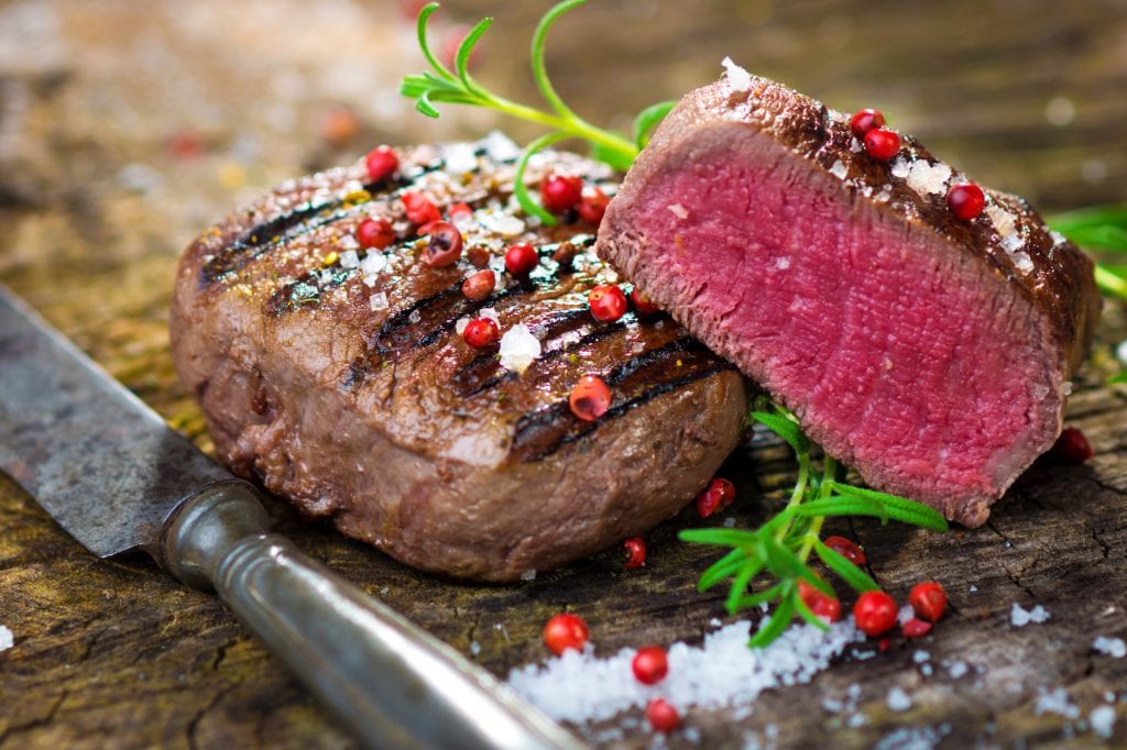 Steak viande rouge