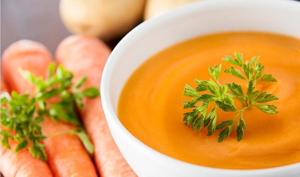 Soupe de carottes au gingembre