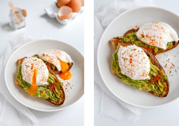 avocado toast oeuf poché