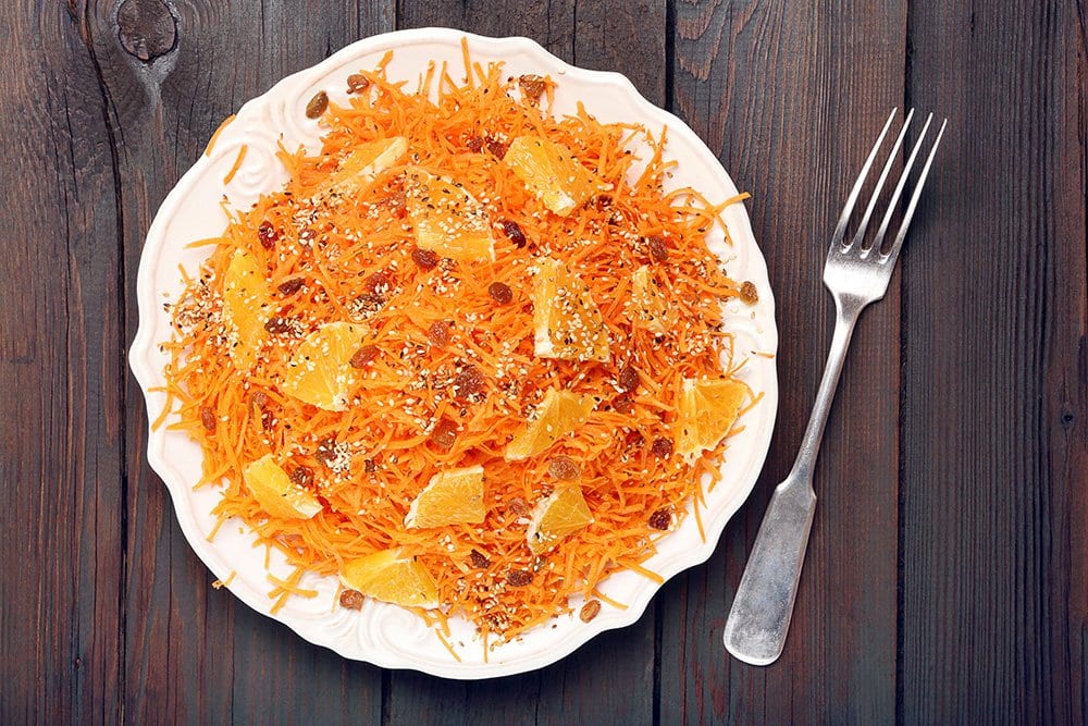 Salade de carottes, oranges et oignons